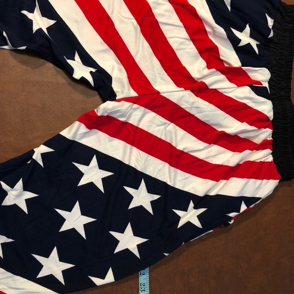 American Flag Drawstring Waist Jogger Pants - Picture 5 of 5